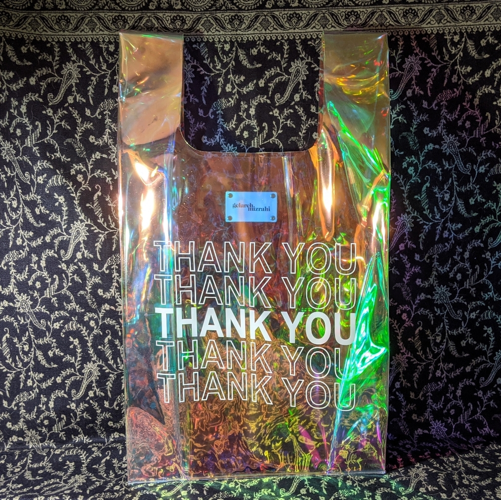 Gelareh Mizrahi Bodega Holographic Tote
